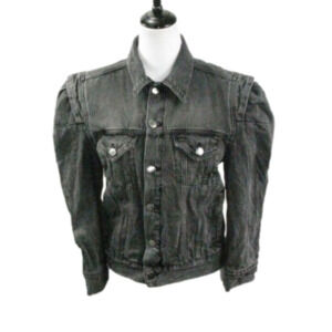 Frame Faded Black Denim Jean Jacket Size S/P